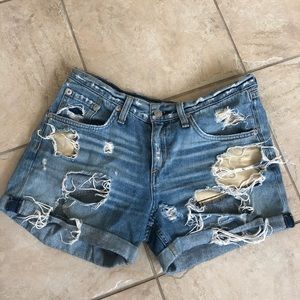 Rag & Bone distressed denim shorts